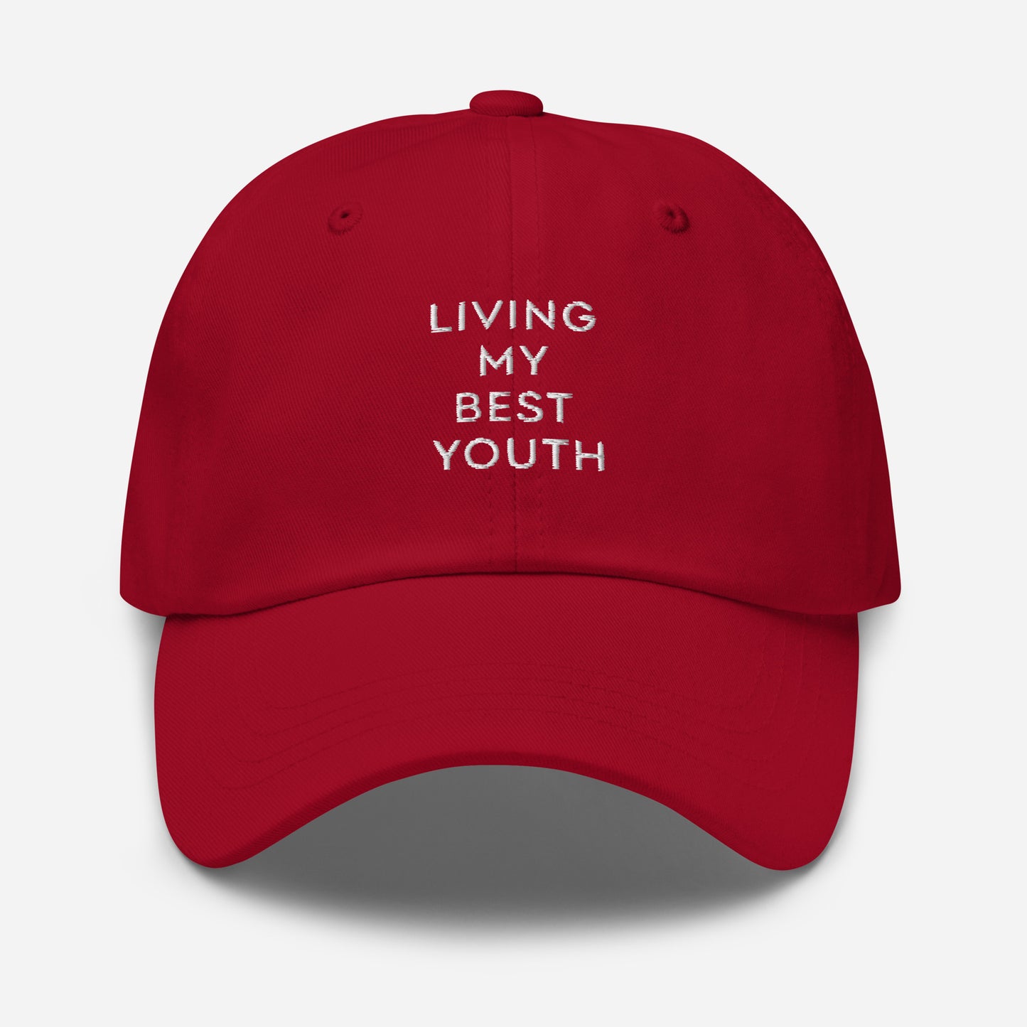 LIVING MY BEST YOUTH HAT - White Font