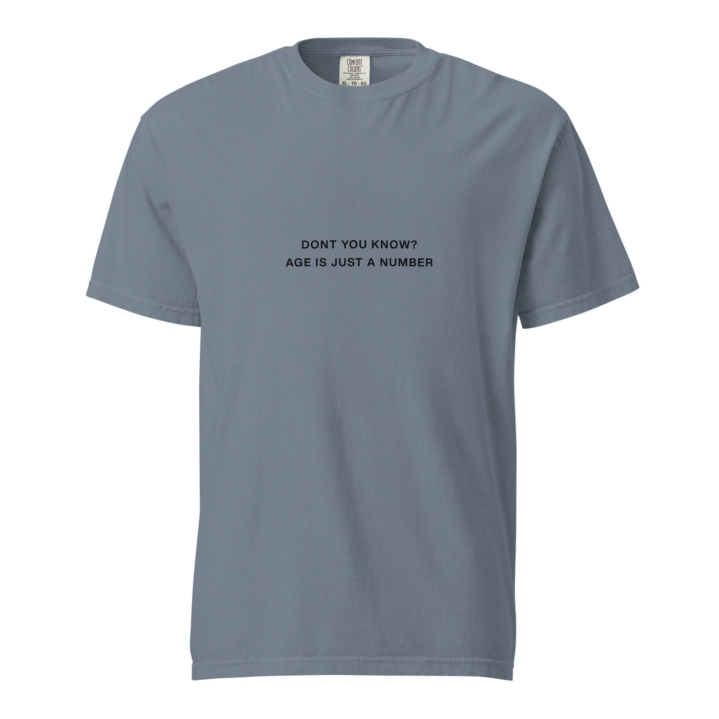 AGE IS JUST A NUMBER TEE - Black Font