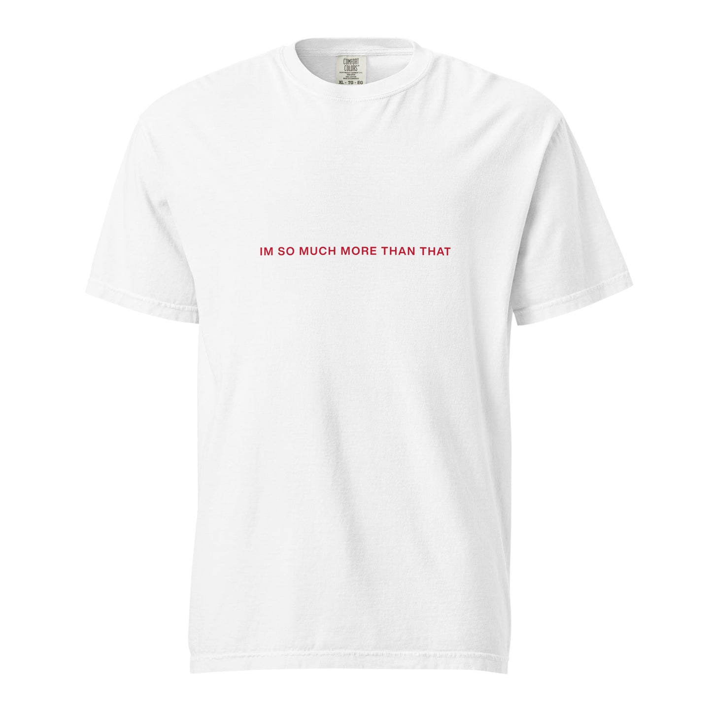STOP JUDGING ME ON MY AGE TEE - Red Font
