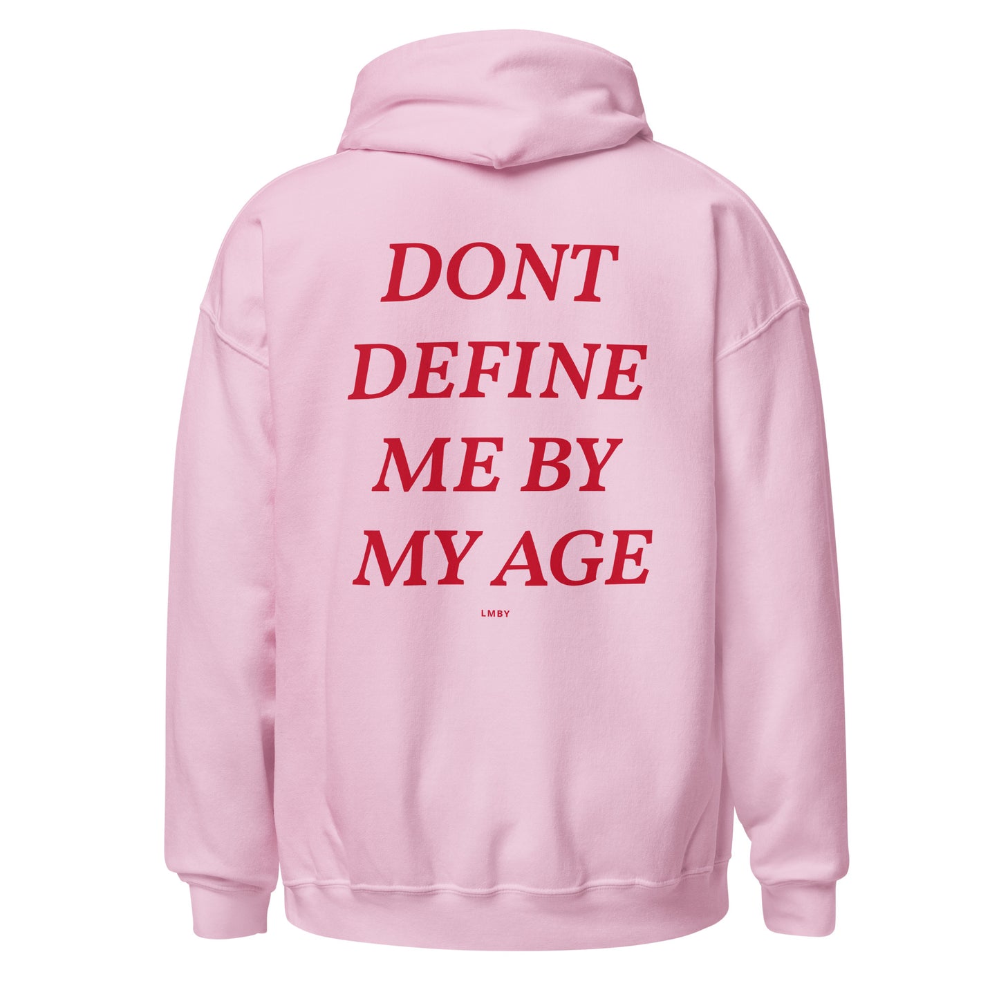 DEFINE ME BY MY POTENTIAL Hoodie - Red Font