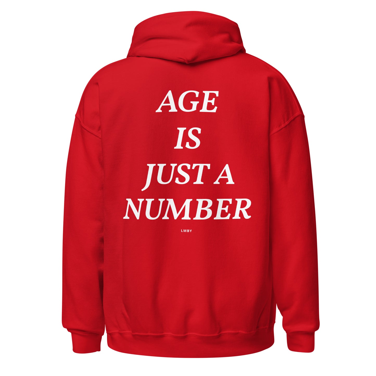 AGE IS JUST A NUMBER HOODIE - White Font
