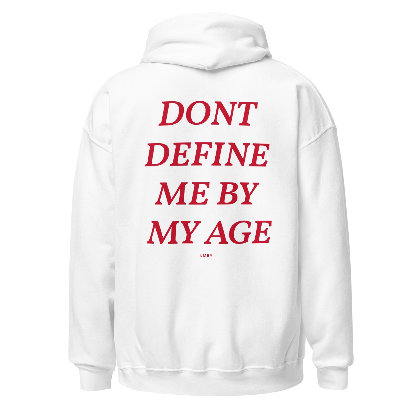DEFINE ME BY MY POTENTIAL Hoodie - Red Font